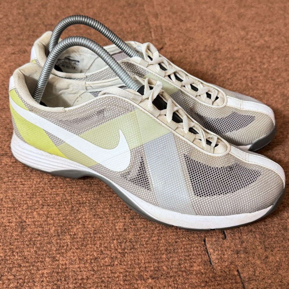 Nike Lunar Duet Classic Womens Golf Shoes Light Bone Volt 483325-002 Size 9.5 C+